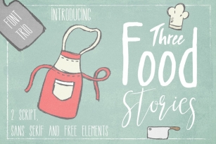 Three Food Stories Font Download