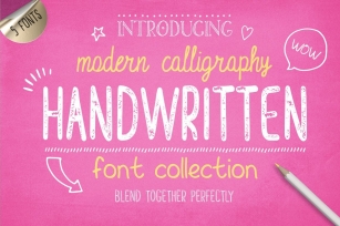 Handwritten Font Collection Font Download