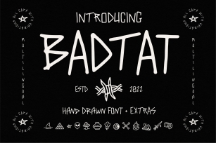 BadTat + Extras Font Download