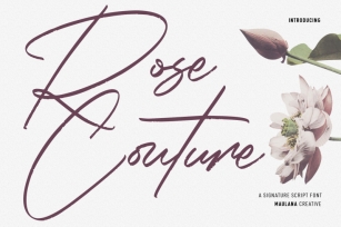 Rose Couture Signature Font Font Download