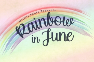 Rainbow in June Font Download