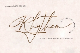 Rhythem Signature Font Download