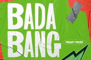 BADA BANG - Display Font Font Download