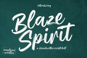 Blaze Spirit Brush Script Font Download