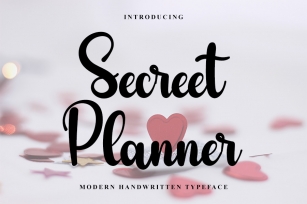 Secreet Planner Font Download