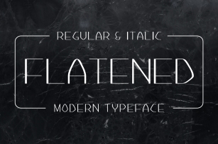 Flatened Font Download