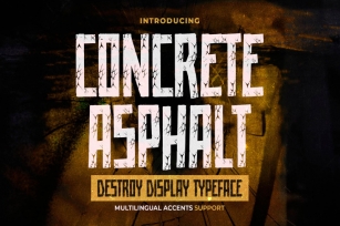 Concrete Asphalt Font Download