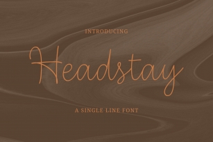 Headstay Font Download