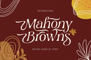 Mahony Browns Versi Font Download