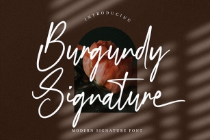 Burgundy Signature Font Download