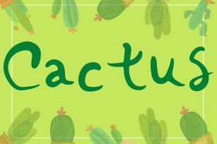 Cactus Font Download