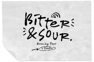 Bitter & Sour + Bonus Doodle Font Download