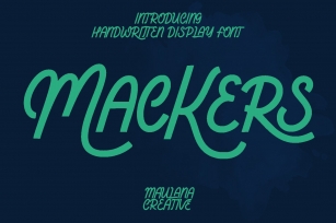 Mackers Handwritten Display Font Download