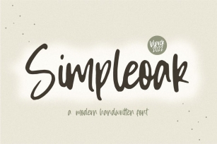 Simpleoak Handwritten Font Font Download