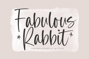 Fabulous Rabbit Handwritten Font Font Download