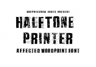 Halftone Printer Font Download