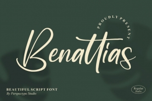 Benattias Script Font Font Download