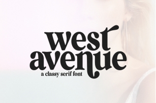West Avenue - Modern Serif Font Font Download
