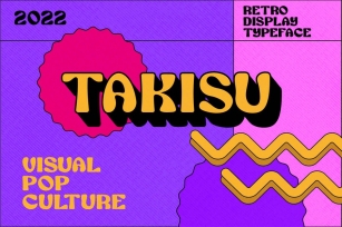 Takisu - Retro Display Typeface Font Download