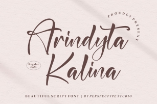 Arindyta Kalina Script Font Font Download