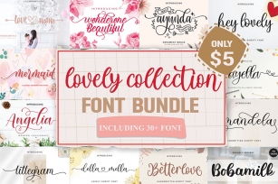 Lovely Collection Bundle Font Download