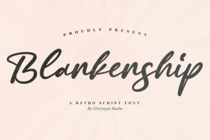 Blankenship Retro Script Font Font Download
