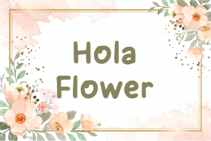 Hola Flower Font Download