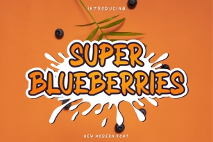 Super Blueberries Font Font Download