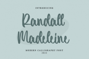 Randall Madeleine Font Download