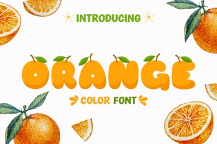 Orange Color font Font Download