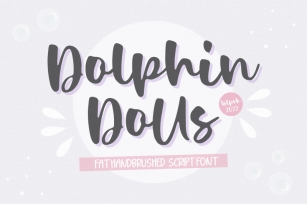Dolphin Dolls Handbrushed Script Font Font Download