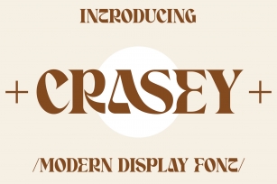 Crasey Modern Display Font Download
