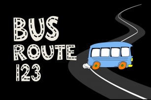 Bus Route 123 Font Download