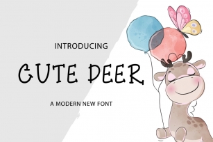 Cute Deer Font Download