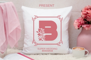 Super Wedding Monogram Font Download