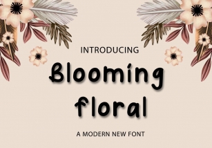 Blooming Floral Font Download