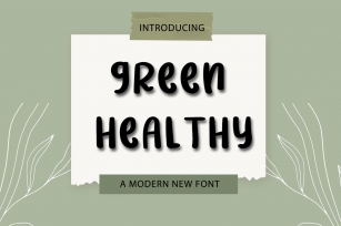 Green Healthy Font Download