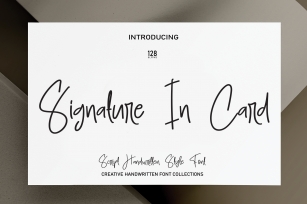 Signature in Card Font Download