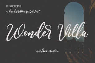 Wonder Villa Script Font Font Download