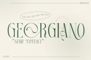 Georgiano Serif Type Face Font Download