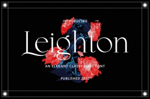 Leighton - Classy Serif Font Font Download