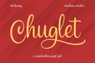 Chuglet Cursive Script Font Font Download