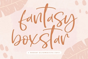 Fantasy Boxstar Handwriting Font Font Download