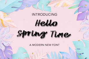 Hello Spring Time Font Download