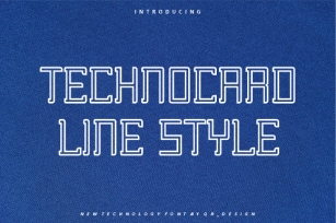 Technocard Line Font Download