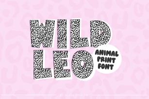WILD LEO Animal Print Font Download