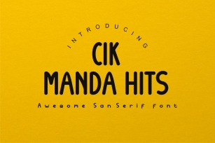 Cik Manda Hits Font Download