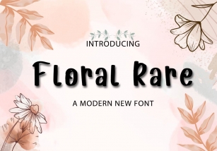 Floral Rare Font Download