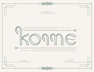 Koine Display Typeface Font Download
