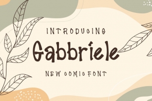 Gabbriele font Font Download